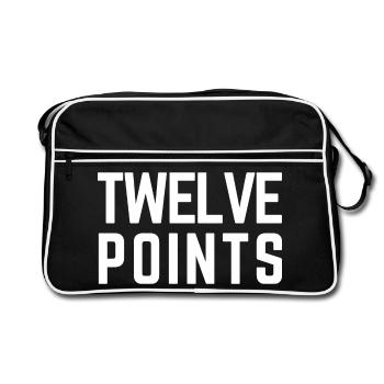 DOUZE POINTS Eurovision Oostenrijk 2026 - Sac Retro - noir/blanc - Devant