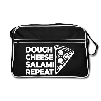 Saucisson au fromage pâteux à nouveau - Sac Retro - noir/blanc - Devant