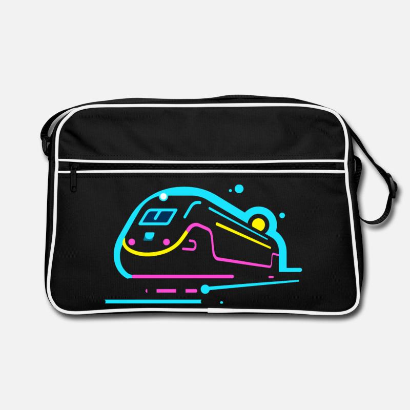 Look de bande dessinée de train Sac Retro