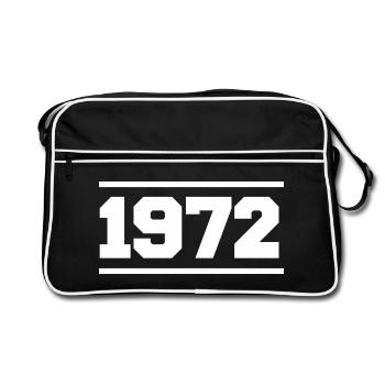 1972 Cadeau rétro 1972 - Sac Retro - noir/blanc - Devant