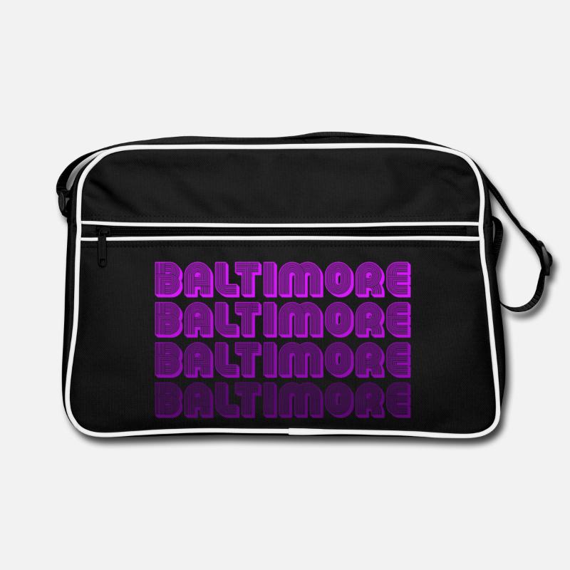 Baltimore Neon Grid Retro Bag