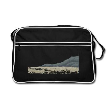 CÔTE ROCHEUSE - Sac Retro - noir/blanc - Devant