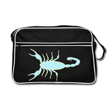 Imperial Scorpion Ultraviolet Glow - Retro Bag - black/white - Front