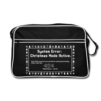 Christmas Mode Active - Retro Bag - black/white - Front