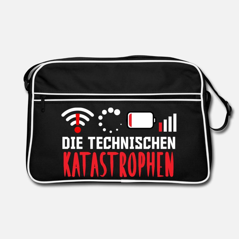 Nerd Computer DIE TECHNISCHEN KATASROPHEN LUSTIG Retro Tasche