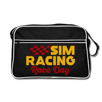 Journée de course de simulation - Sac Retro - noir/blanc - Devant