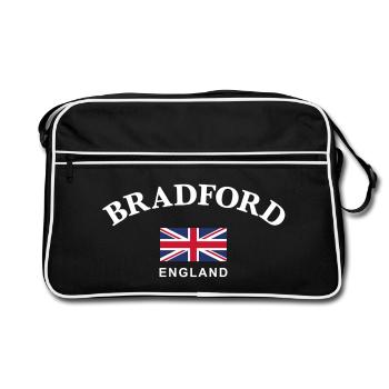 Bradford, England - Retro Bag - black/white - Front