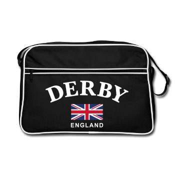 Derby, Angleterre - Sac Retro - noir/blanc - Devant