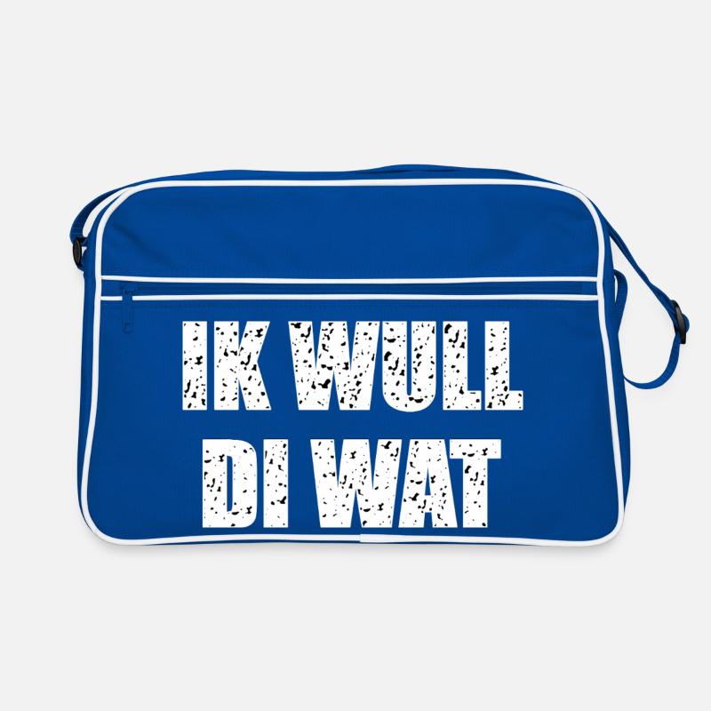 Lustiger Plattdeutscher Spruch Retro Tasche