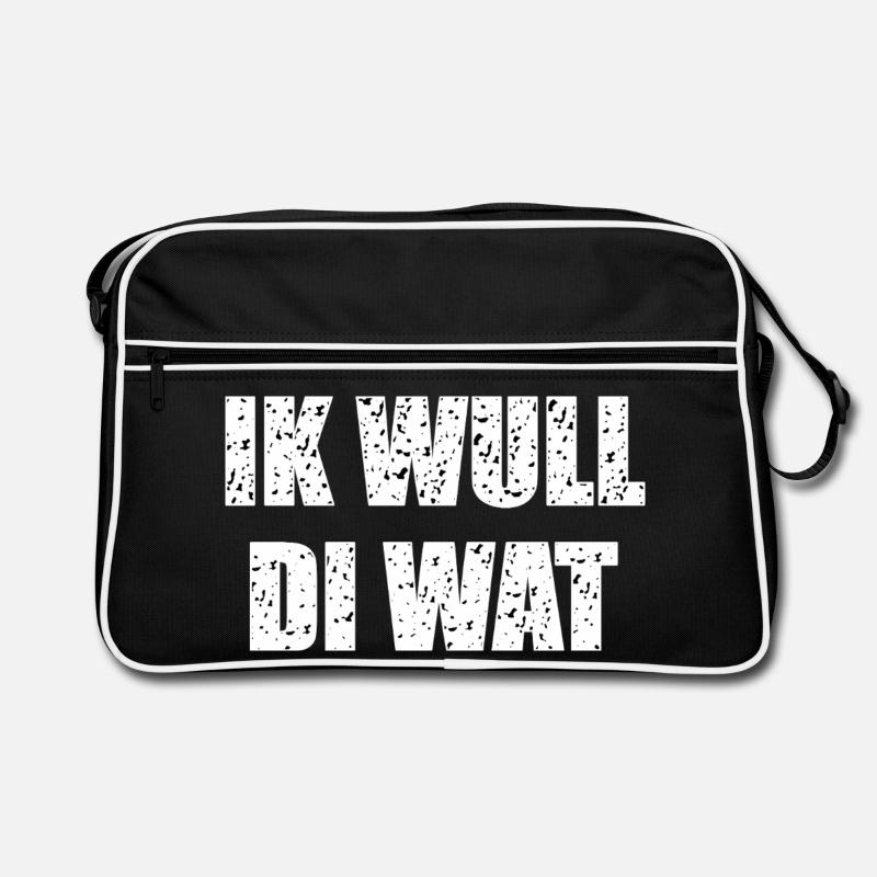 Funny Low German saying Retro Bag