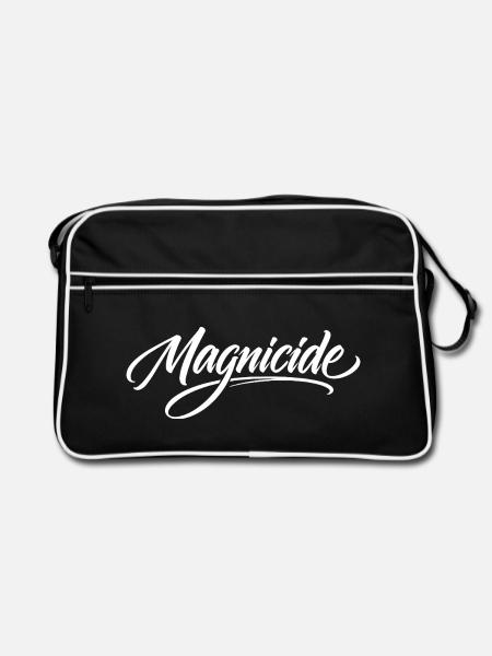 Magnicide – Du bist ein Geschichtenerzähler - Retro Tasche - Schwarz/Weiß - Vorne