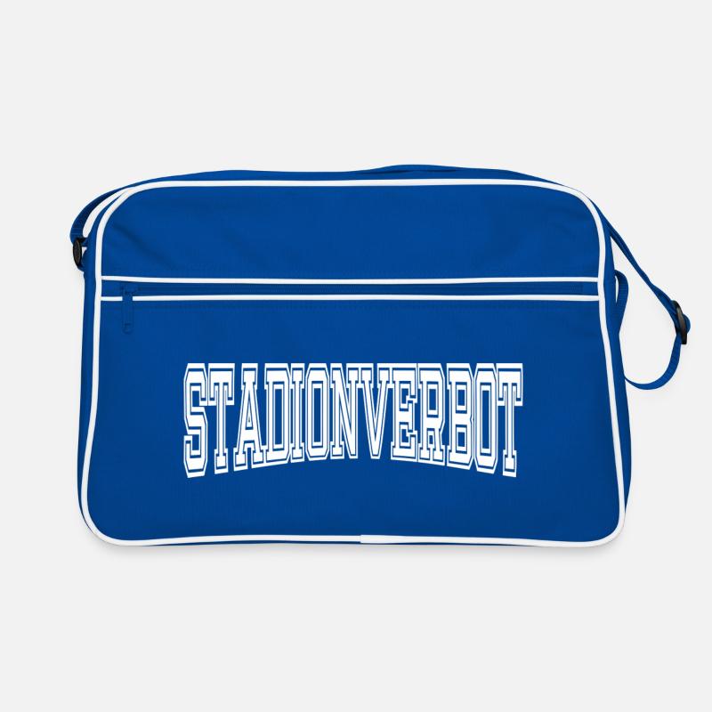 Interdiction de stade - design pour hooligans et ultras Sac Retro