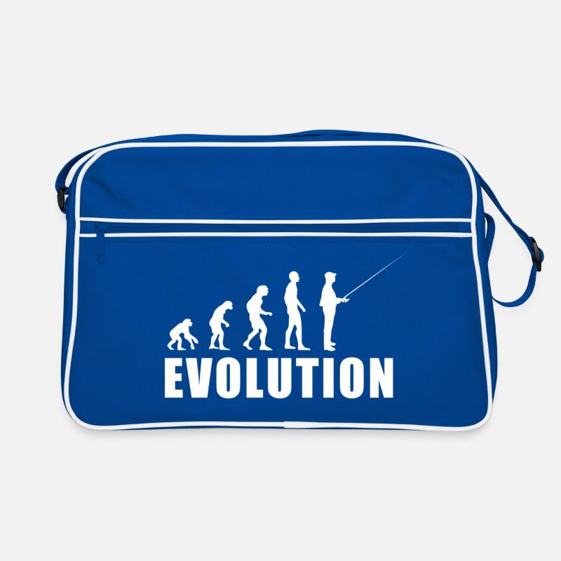 EVOLUTION Fischer Angler Geschenk Retro Tasche