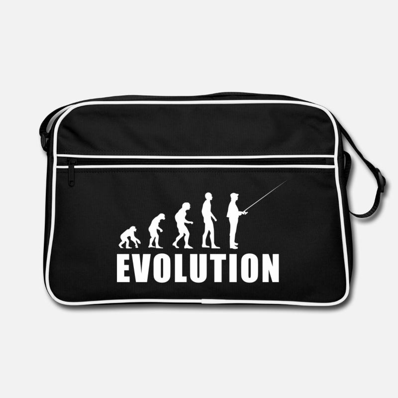 EVOLUTION Fischer Angler Geschenk Retro Tasche
