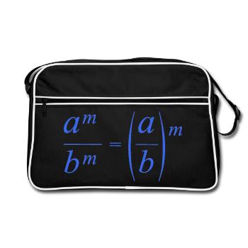 mathematics - Retro Bag - black/white - Front