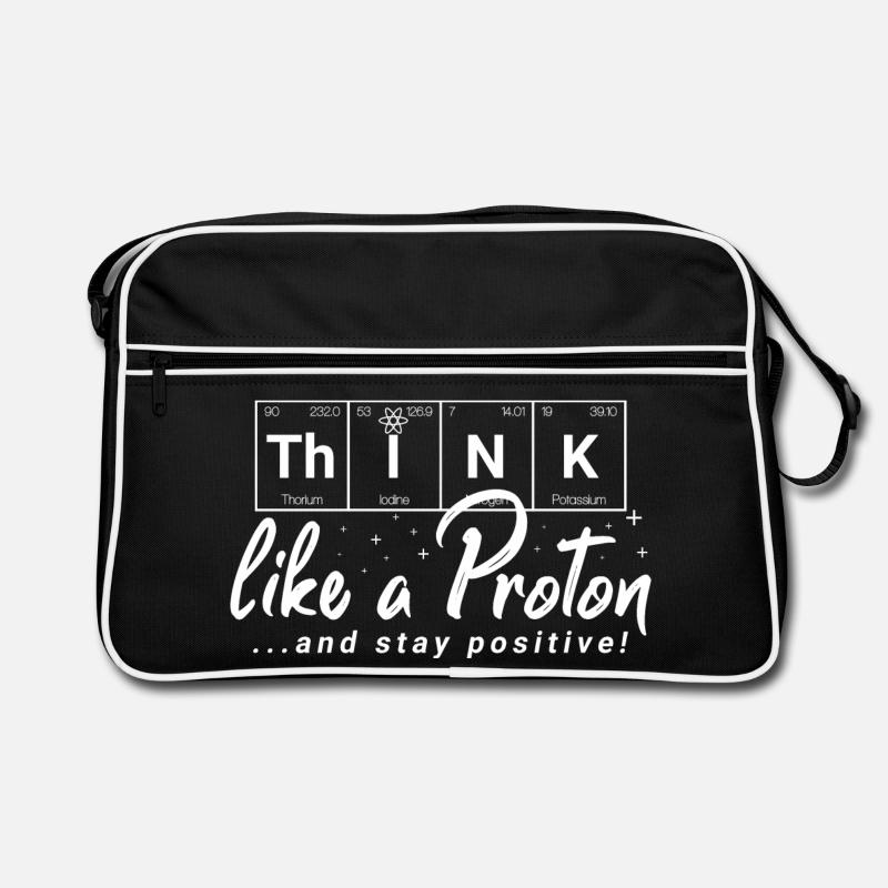 THINK Positive - chemische Elemente Retro Tasche