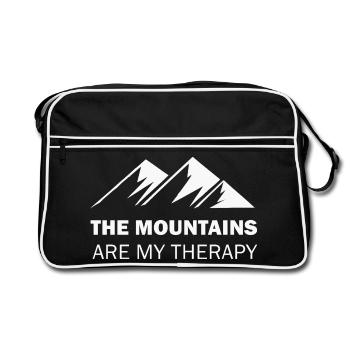 Mountain Mountains - Retro Bag - black/white - Front