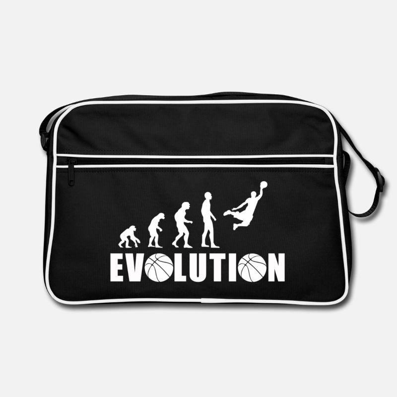 EVOLUTION BASKET Geschenk Basketball Retro Tasche