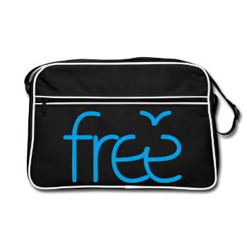Libre - Sac Retro - noir/blanc - Devant