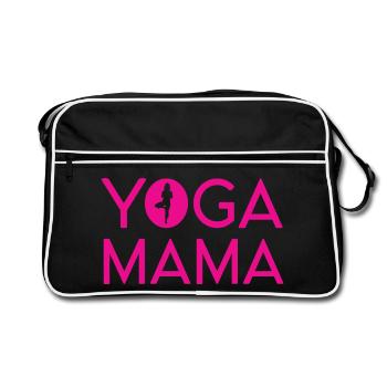 Yoga Mama - Sac Retro - noir/blanc - Devant