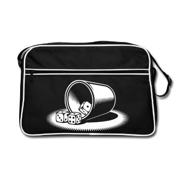 Schocken Team Schock Out! Dice Puzzle Jule - Retro Bag - black/white - Front