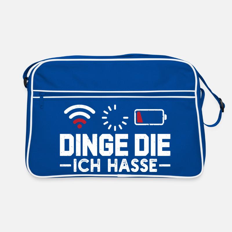 Nerd Computer DINGE DIE ICH HASSE LUSTIG Retro Tasche