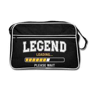 Legend Loading Please Wait - Retro Bag - black/white - Front