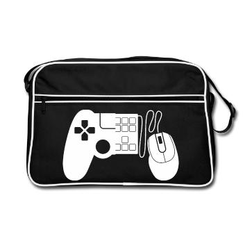 Gaming Controllers - Retro Bag - black/white - Front