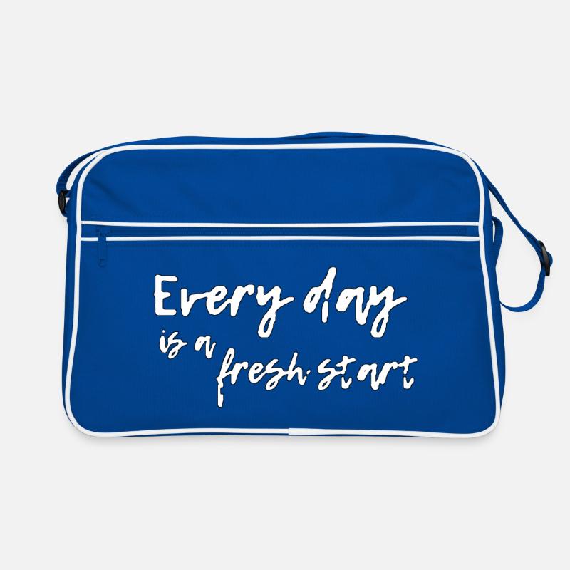 Everyday is a fresh start Retro Bag
