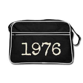 Cadeau Anniversaire 1976 - Génial depuis 1976 - Sac Retro - noir/blanc - Devant