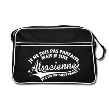 Parfaite Alsacienne - Sac Retro - noir/blanc - Devant