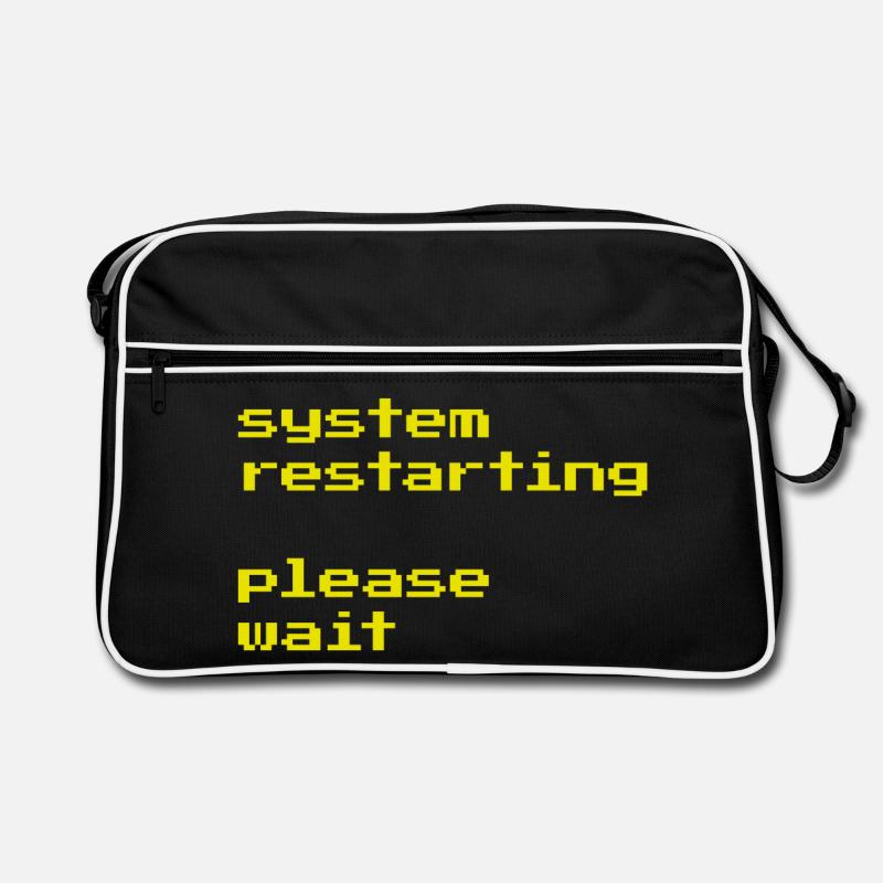 System restarting Retro Tasche