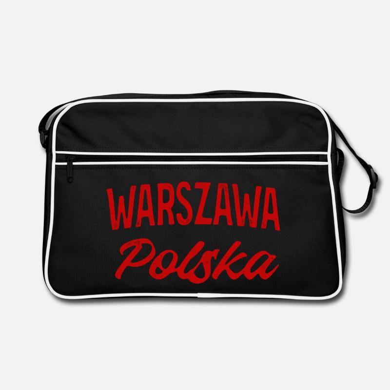 Warszawa Polska Retro Script Retro Bag