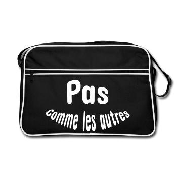 Pas comme les autres - Sac Retro - noir/blanc - Devant