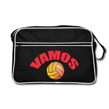Vamos - Retro Bag - black/white - Front
