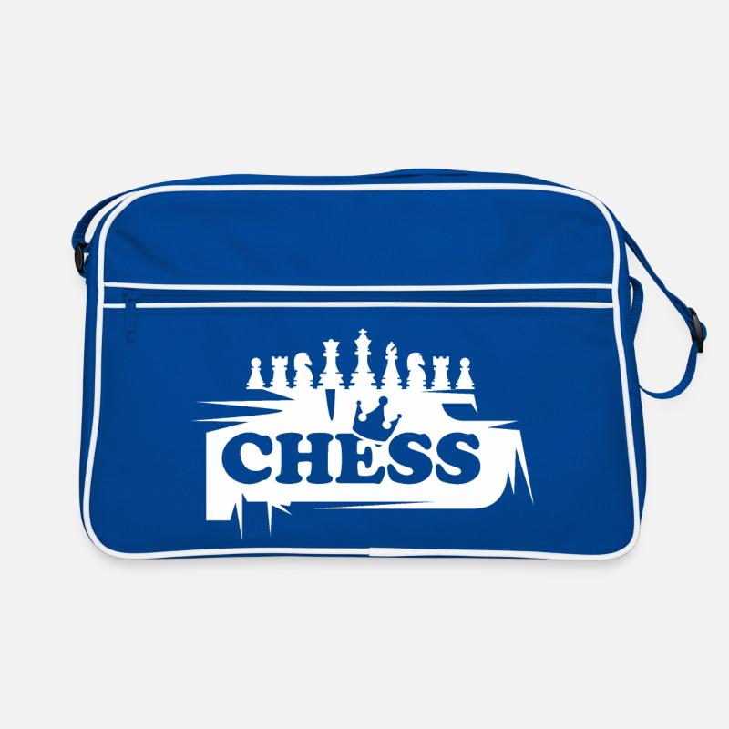 Chess Graffiti Pièces d’échecs Illustration icône Sac Retro