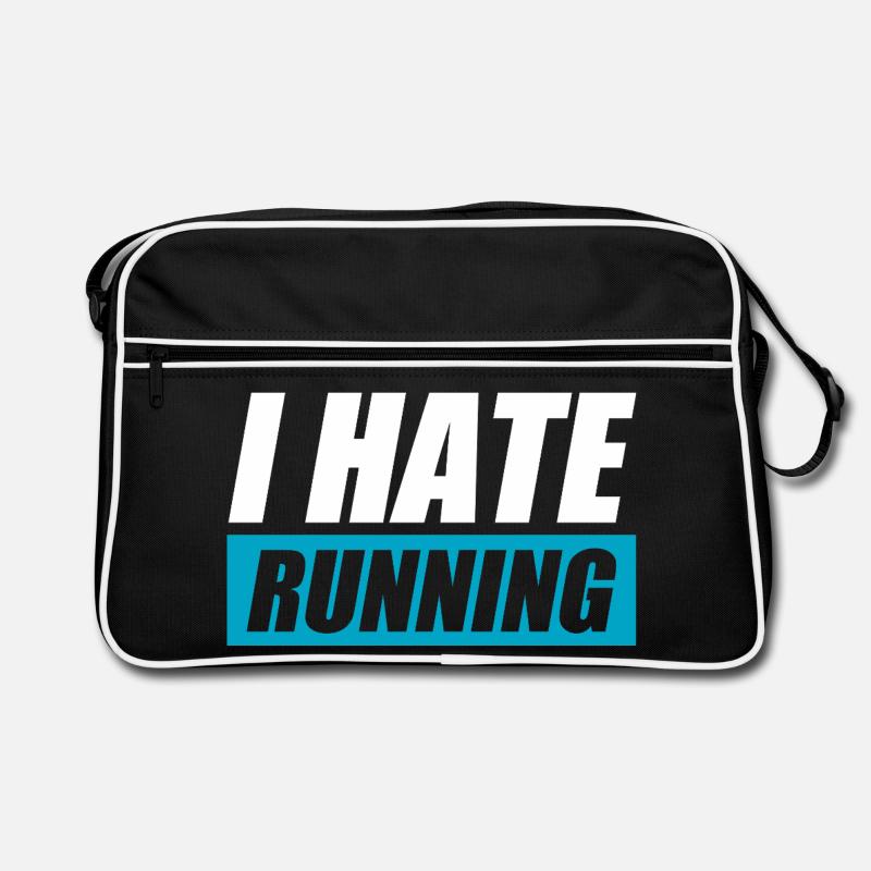 I hate running funny running jogging runner Retro Bag