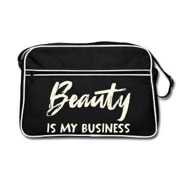 Beauty Is My Business - Retro Bag - black/white - Front