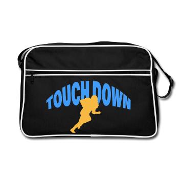 Touch Down - Retro Bag - black/white - Front