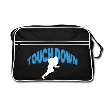 Touch Down - Retro Bag - black/white - Front