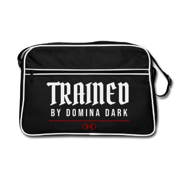 Trained By Domina Dark – Submission Identity - Retro Bag - black/white - Front