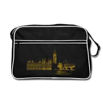 London - Sac Retro - noir/blanc - Devant
