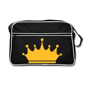 Crown - Retro Bag - black/white - Front