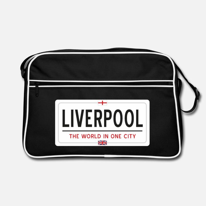 Name der Stadt Liverpool Retro Tasche