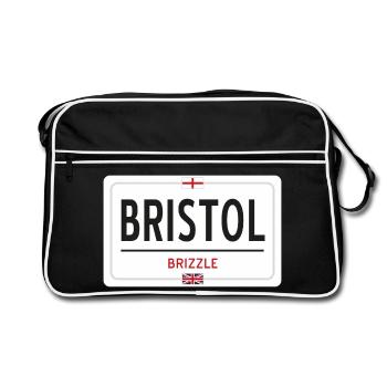 Bristol town sign - Retro Bag - black/white - Front