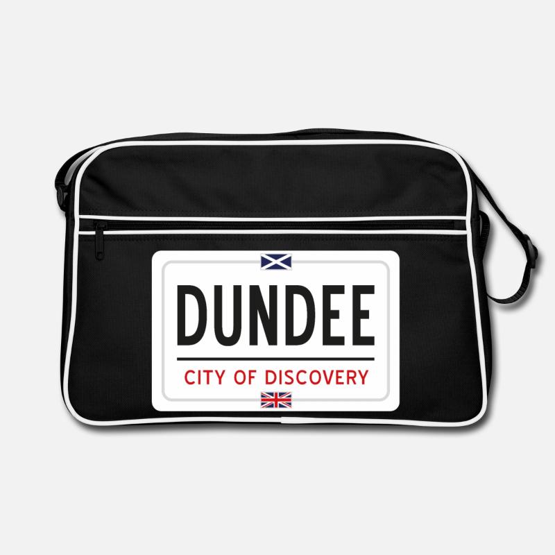 Signe de nom de lieu de Dundee Sac Retro