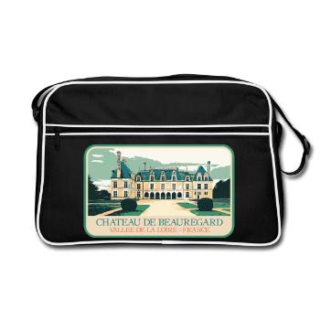 Château de Beauregard dans la Vallée de la Loire - Sac Retro - noir/blanc - Devant