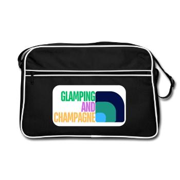 Glamping (Glamping) - Retro Tasche - Schwarz/Weiß - Vorne
