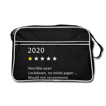 2020 - Retro Tasche - Schwarz/Weiß - Vorne