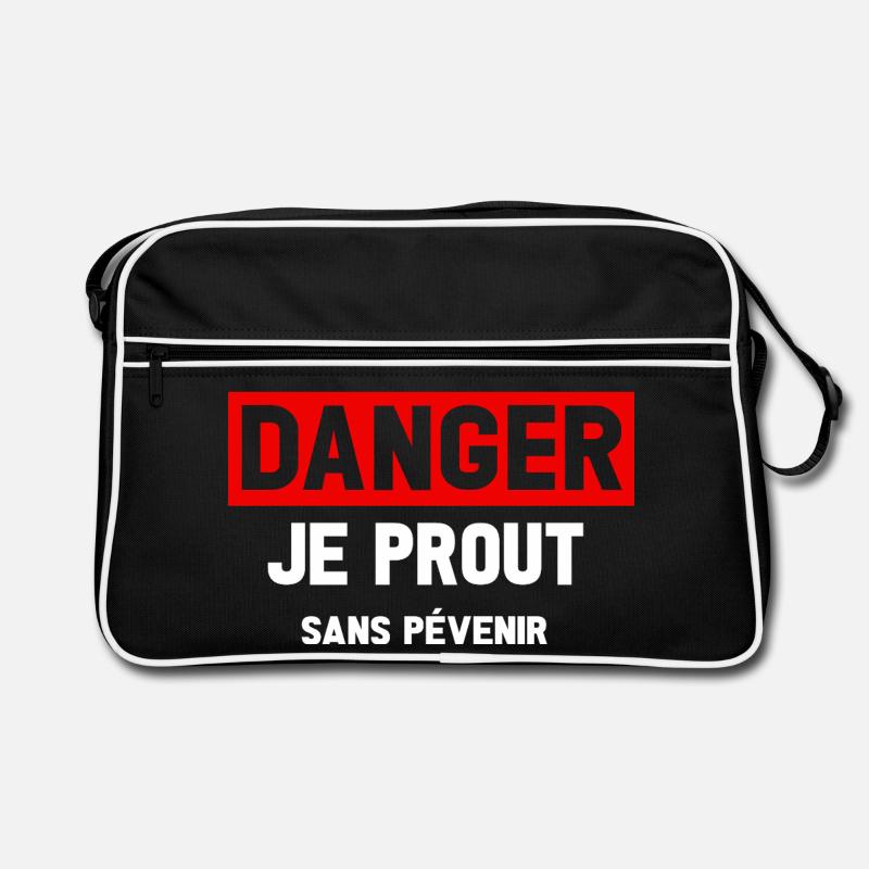 Danger Prout ohne Vorwarnung Retro Tasche